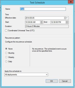 SCCM maintenance windows reboot