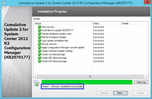 SCCM 2012 r2 CU2 installation guide