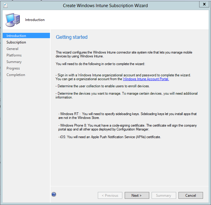 sccm 2012 intune integration