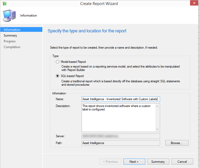 sccm 2012 custom reports