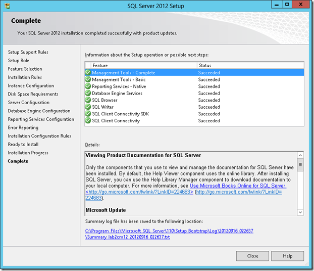 sccm 2012 sql install guide