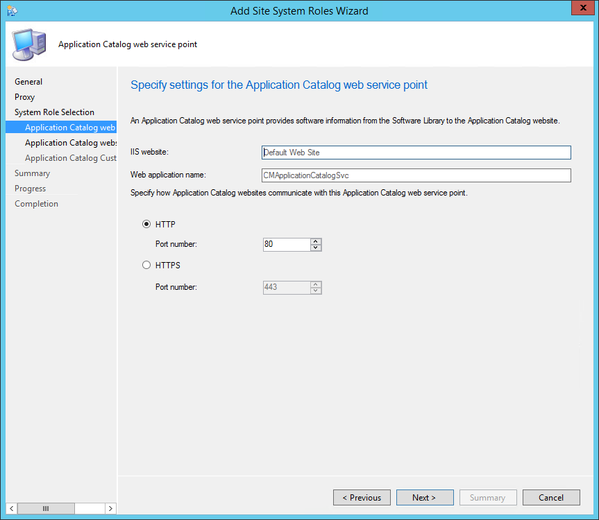 sccm 2012 application catalog