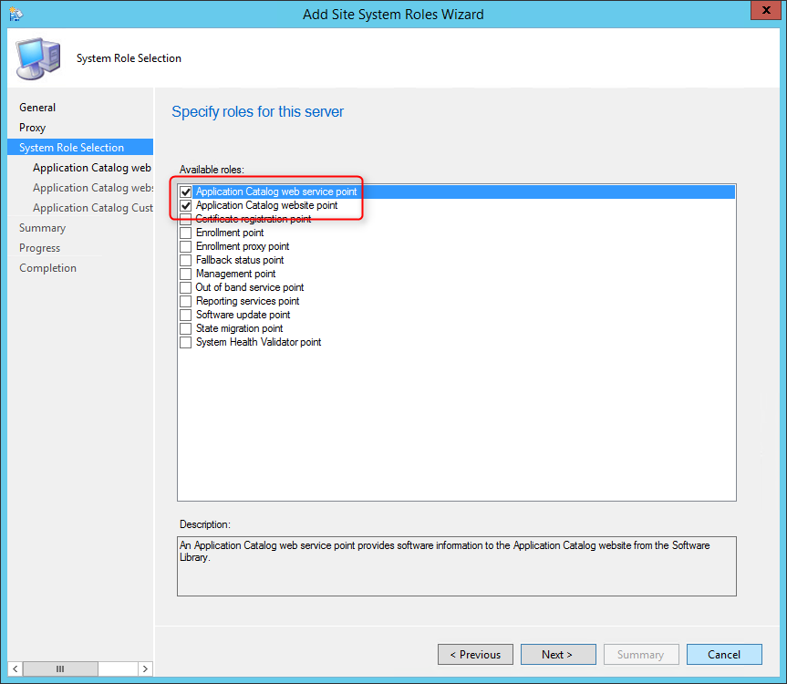 sccm 2012 application catalog