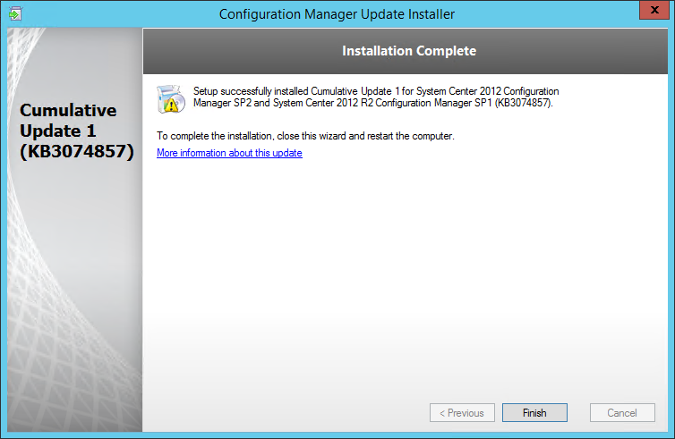 SCCM 2012 R2 SP1 CU1 Installation guide