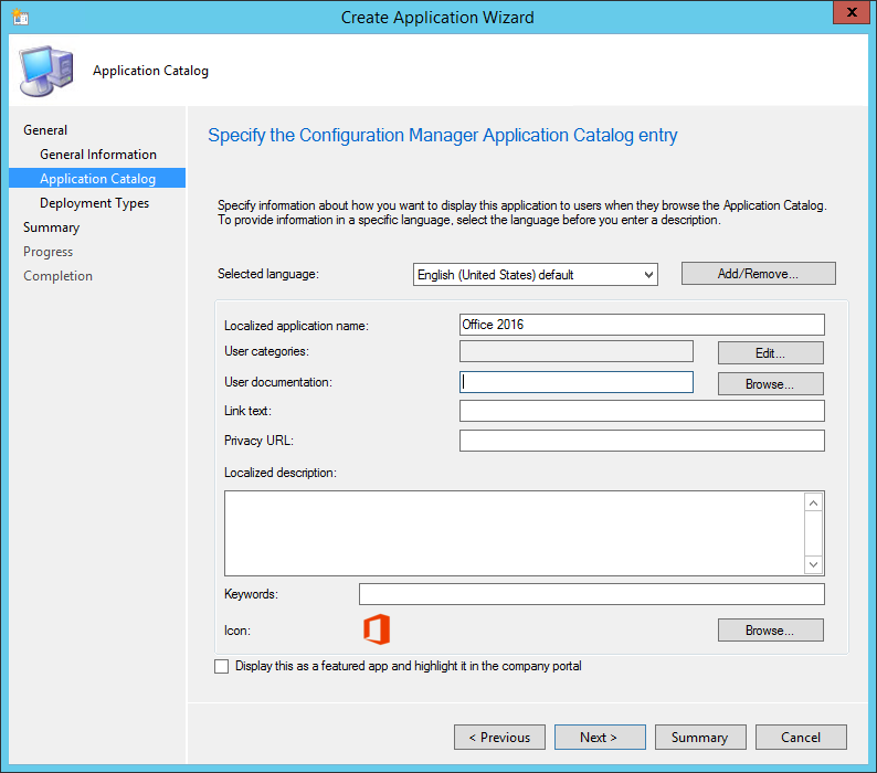 sccm 2012 Office 2016 deployment