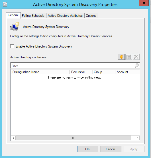 SCCM Discovery Methods