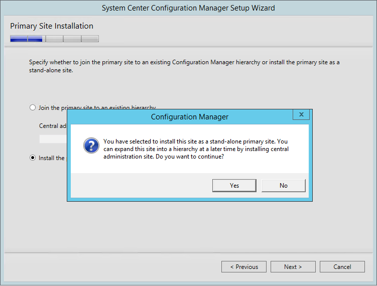 SCCM 1511 installation