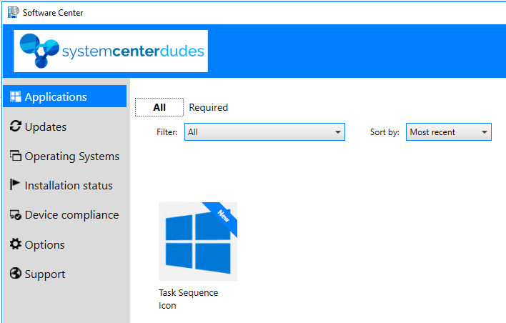 SCCM Task Sequence Package icons