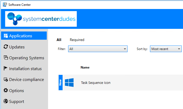 SCCM Task Sequence Package icons