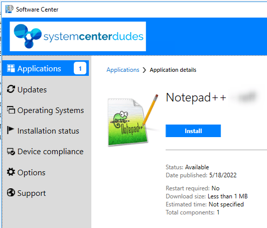 SCCM Task Sequence Package icons