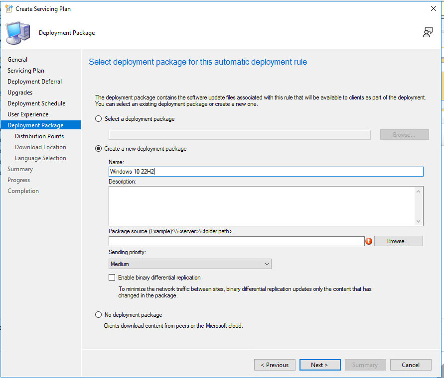 SCCM Windows 10 22H2