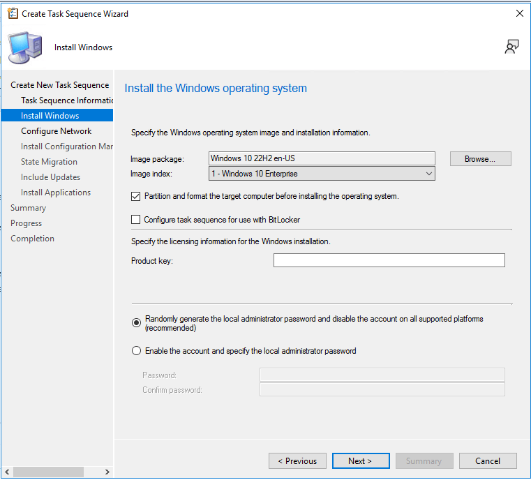 SCCM Windows 10 22H2