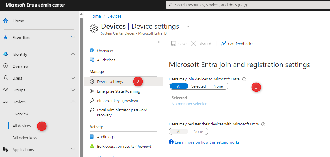 Intune Windows Devices Enrollment