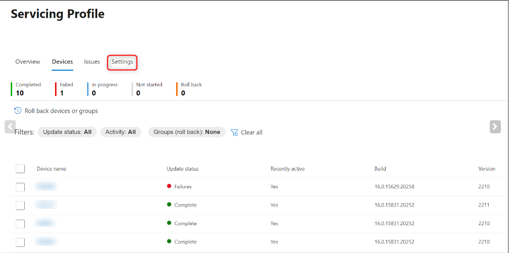 SCCM Office 365 dashboard Unmanaged