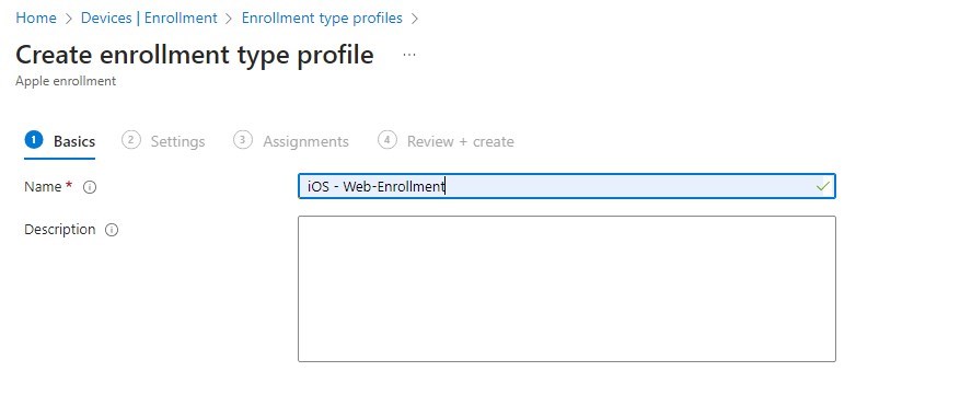 Intune Web-based Enrollment