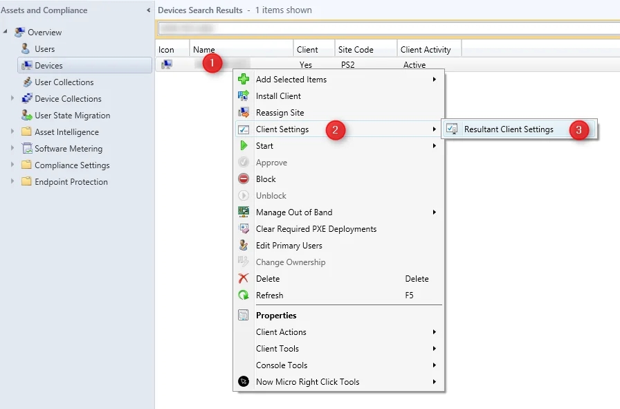 sccm 2012 resultant client settings