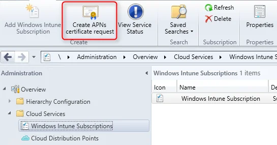 SCCM ios device enrollment