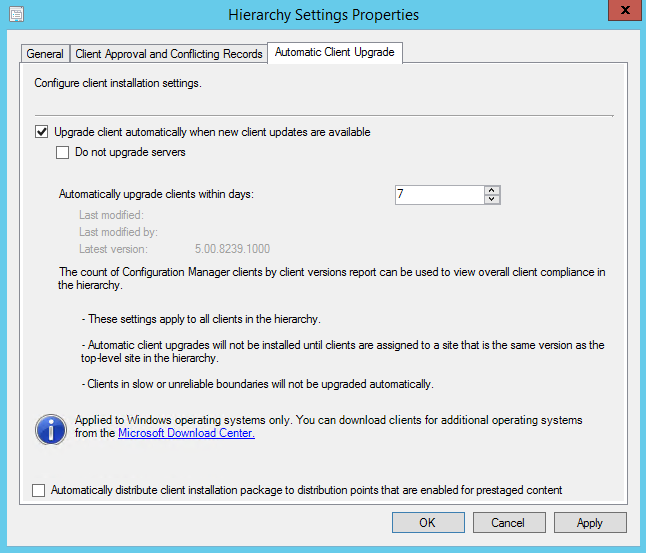 sccm 2012 r2 sp1 upgrade